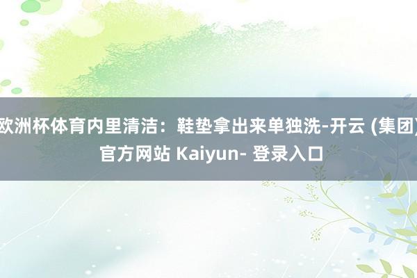 欧洲杯体育内里清洁：鞋垫拿出来单独洗-开云 (集团) 官方网站 Kaiyun- 登录入口