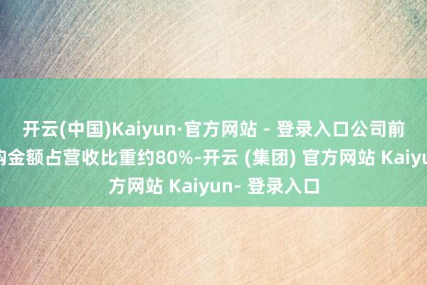 开云(中国)Kaiyun·官方网站 - 登录入口公司前五大客户采购金额占营收比重约80%-开云 (集团) 官方网站 Kaiyun- 登录入口