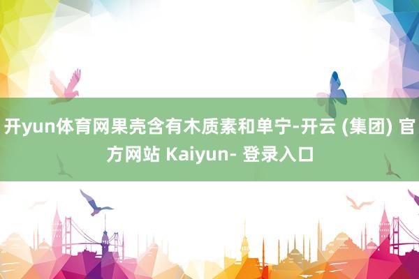 开yun体育网果壳含有木质素和单宁-开云 (集团) 官方网站 Kaiyun- 登录入口